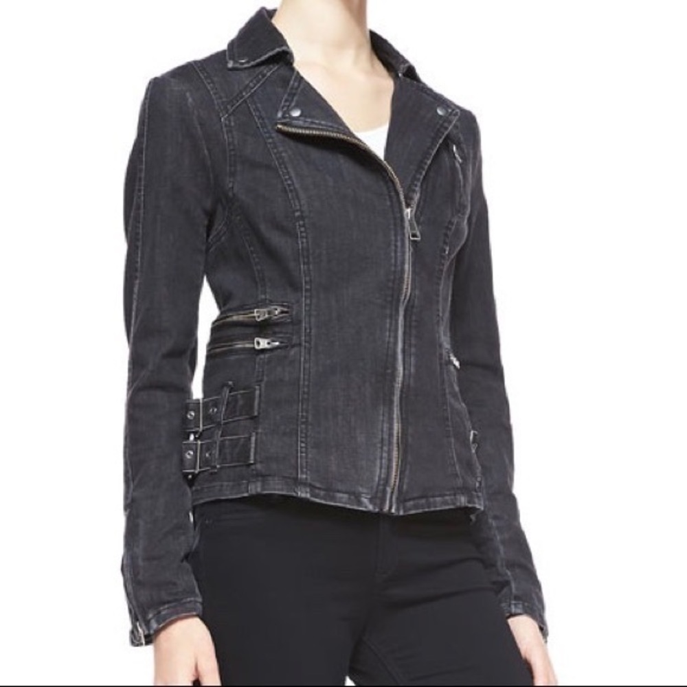 Free People moto Jean jacket